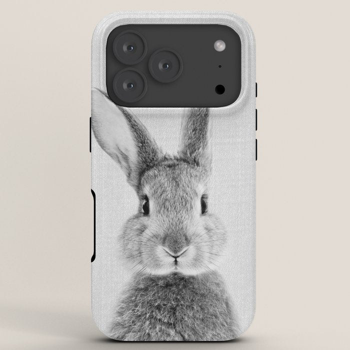 Rabbit - Black & White iPhone Case Gallery Image 7