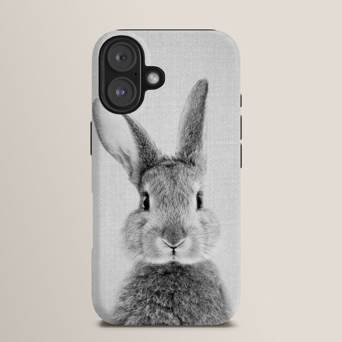 Rabbit - Black & White iPhone Case Gallery Image 13