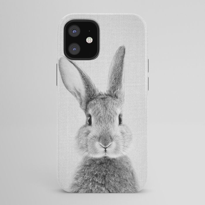 Rabbit - Black & White iPhone Case Gallery Image 42