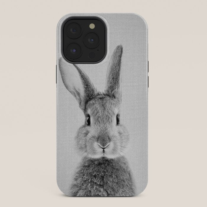Rabbit - Black & White iPhone Case Gallery Image 36