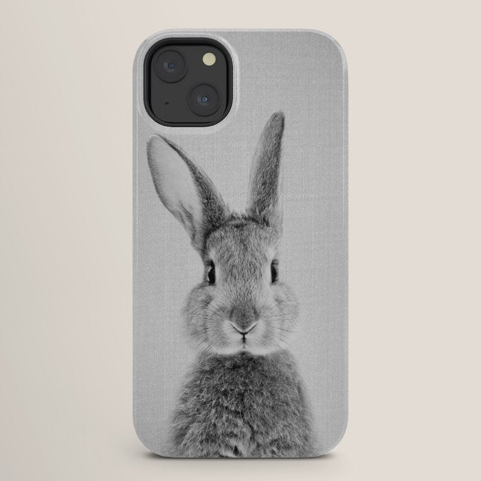 Rabbit - Black & White iPhone Case Gallery Image 26