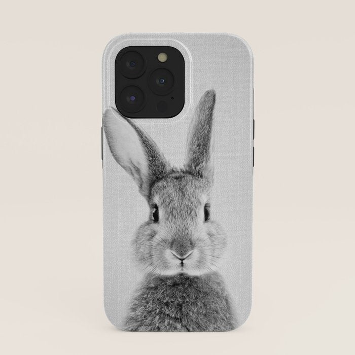 Rabbit - Black & White iPhone Case Gallery Image 39