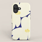 Abstract botanical 52-blue iPhone Case Gallery Image 1