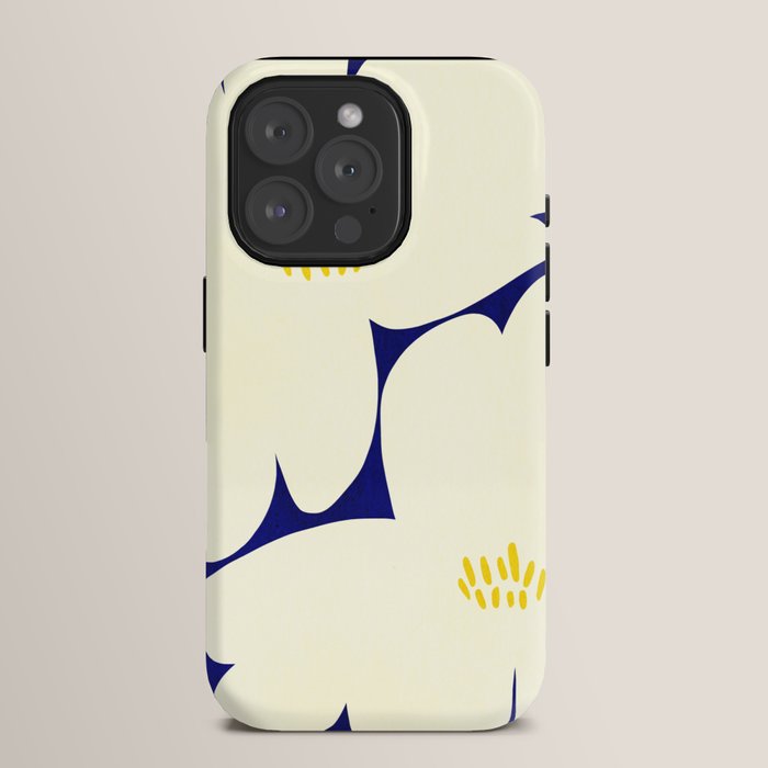 Abstract botanical 52-blue iPhone Case Gallery Image 15