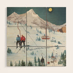 Bridger Skiing Wood Wall Art Gallery Image 1