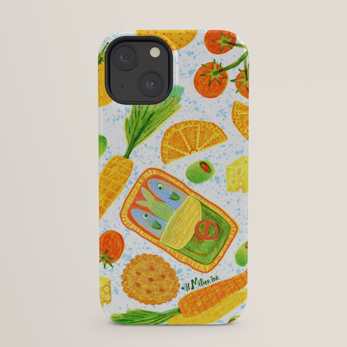 Kitchen Snacks & Apps in Orange & White iPhone Case Gallery Image 29