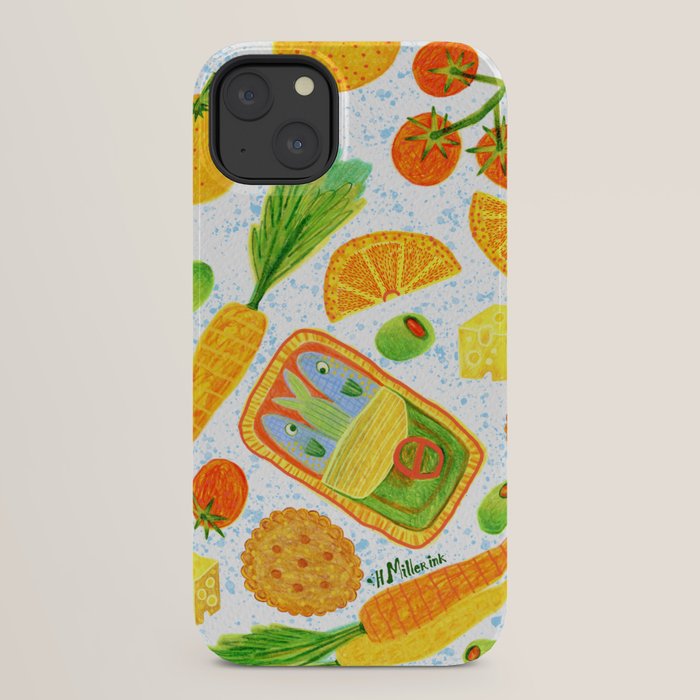 Kitchen Snacks & Apps in Orange & White iPhone Case Gallery Image 22