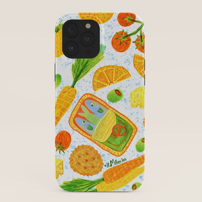 Kitchen Snacks & Apps in Orange & White iPhone Case Gallery Image 40