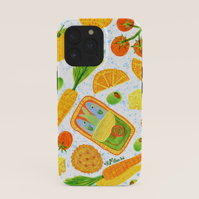 Kitchen Snacks & Apps in Orange & White iPhone Case Gallery Image 39