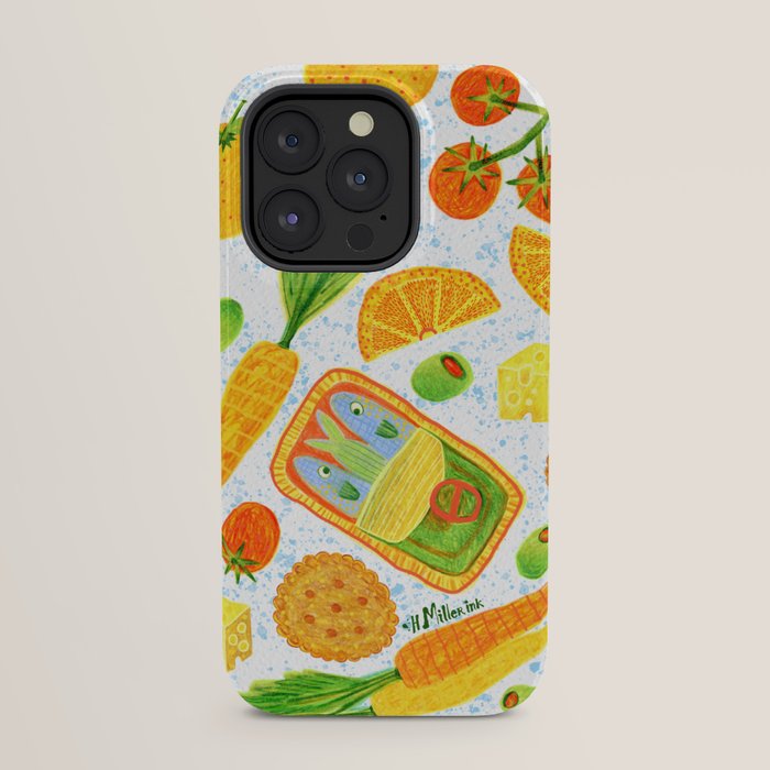 Kitchen Snacks & Apps in Orange & White iPhone Case Gallery Image 31
