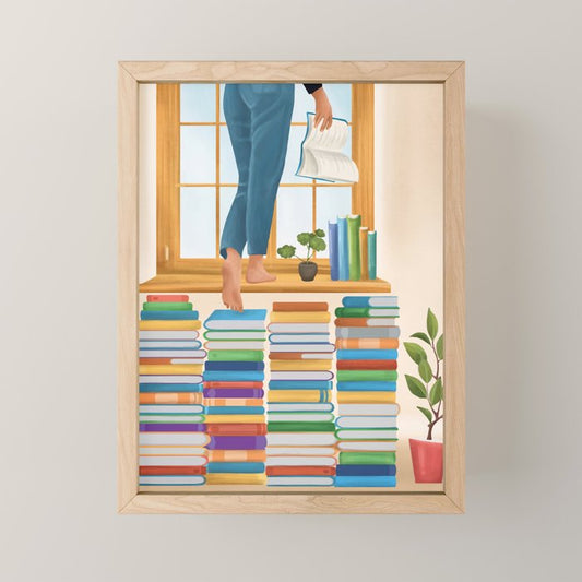 Books 2 Mini Art Print Gallery Image 1
