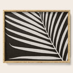 Black and White Palm Frond Serving Tray Gallery Image 1