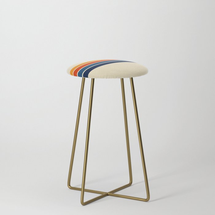 Classic Retro Stripes Stool Gallery Image 4