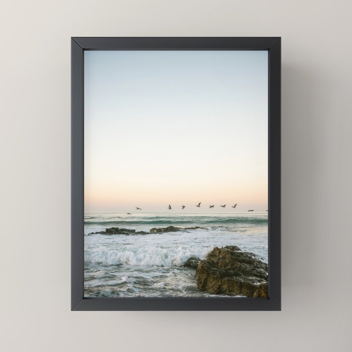 Birds at sunset | Playa Santa Teresa Costa Rica | Travel photography Mini Art Print Gallery Image 3