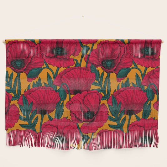 Red poppy garden Wall Hanging Gallery Image 2
