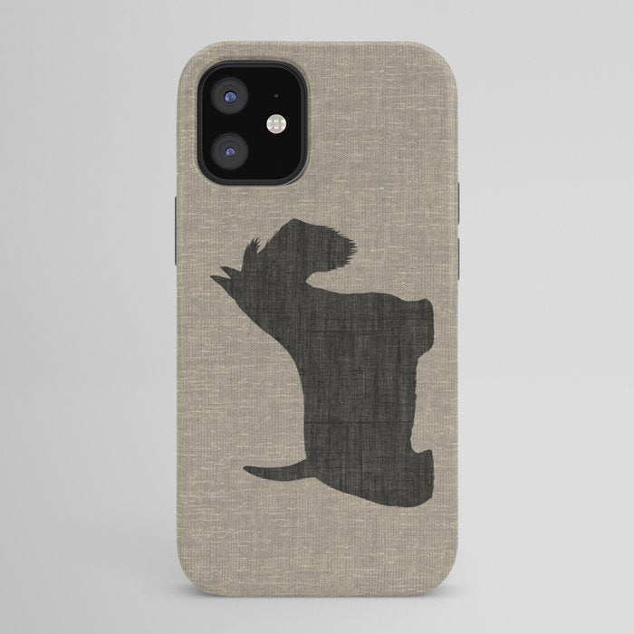 Scottish Terrier | Black Scottie Dog Silhouette iPhone Case Gallery Image 42