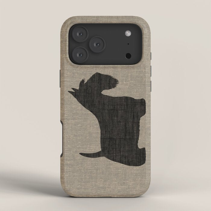 Scottish Terrier | Black Scottie Dog Silhouette iPhone Case Gallery Image 4