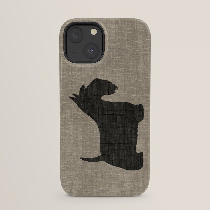 Scottish Terrier | Black Scottie Dog Silhouette iPhone Case Gallery Image 29