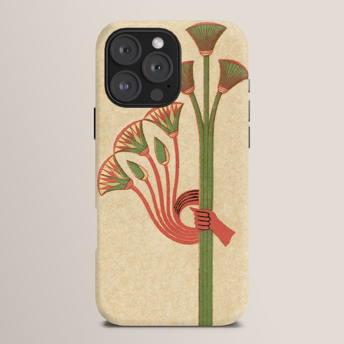 Egyptian Papyrus Plants and Lotus Flowers iPhone Case Gallery Image 16