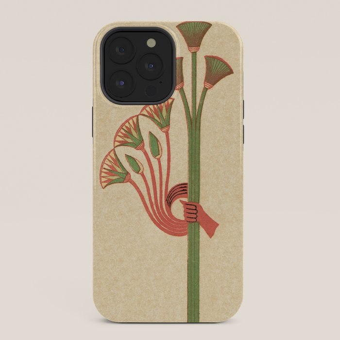 Egyptian Papyrus Plants and Lotus Flowers iPhone Case Gallery Image 36