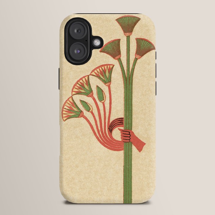 Egyptian Papyrus Plants and Lotus Flowers iPhone Case Gallery Image 14