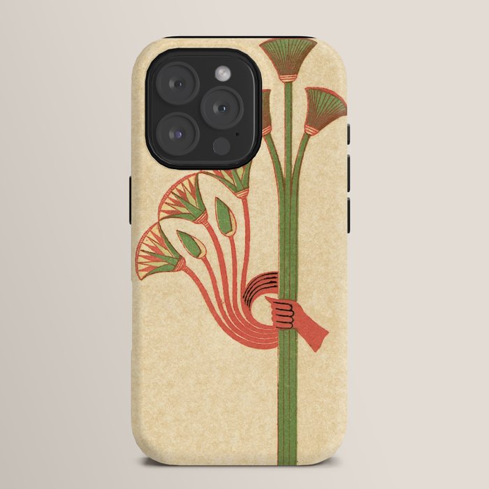 Egyptian Papyrus Plants and Lotus Flowers iPhone Case Gallery Image 15
