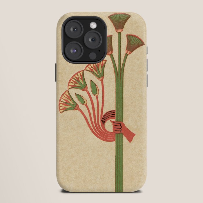 Egyptian Papyrus Plants and Lotus Flowers iPhone Case Gallery Image 12