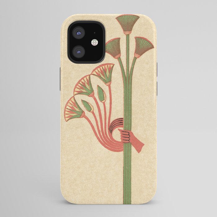 Egyptian Papyrus Plants and Lotus Flowers iPhone Case Gallery Image 42