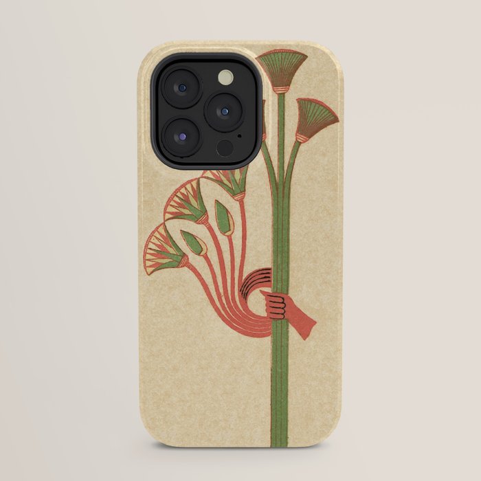 Egyptian Papyrus Plants and Lotus Flowers iPhone Case Gallery Image 31