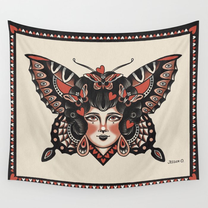 Queen of my heart (black hair) Wall Tapestry Gallery Image 2