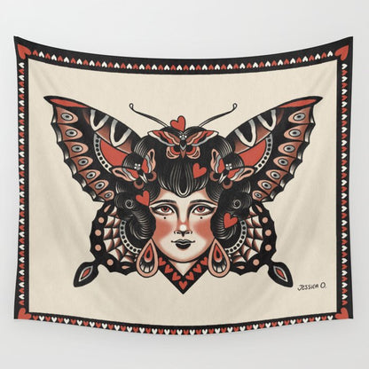 Queen of my heart (black hair) Wall Tapestry Gallery Image 2