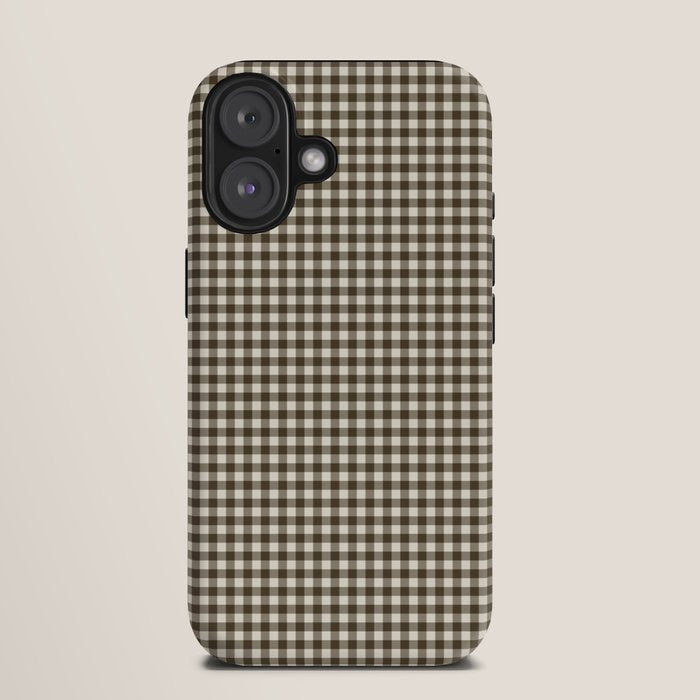 brown gingham iPhone Case Gallery Image 9