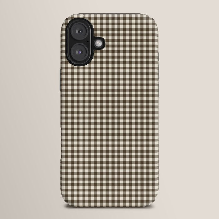 brown gingham iPhone Case Gallery Image 14