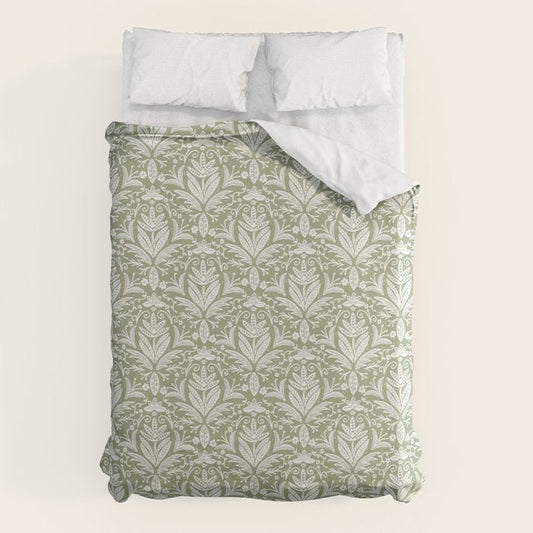 Tropical Paradise . Lush Green Duvet Cover Gallery Image 1