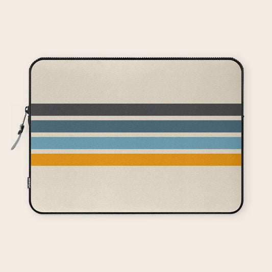 Vintage Retro Stripes Laptop Sleeve Gallery Image 1