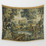 Antique 18th Century Verdure French Aubusson Tapestry Wall Tapestry Gallery Image 1