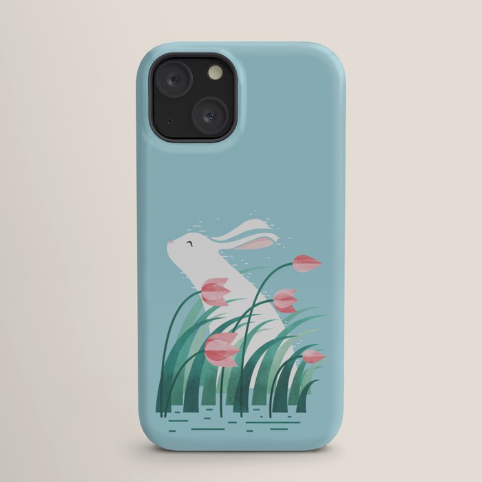 Rabbit Resting, Sky Blue Version iPhone Case Gallery Image 17