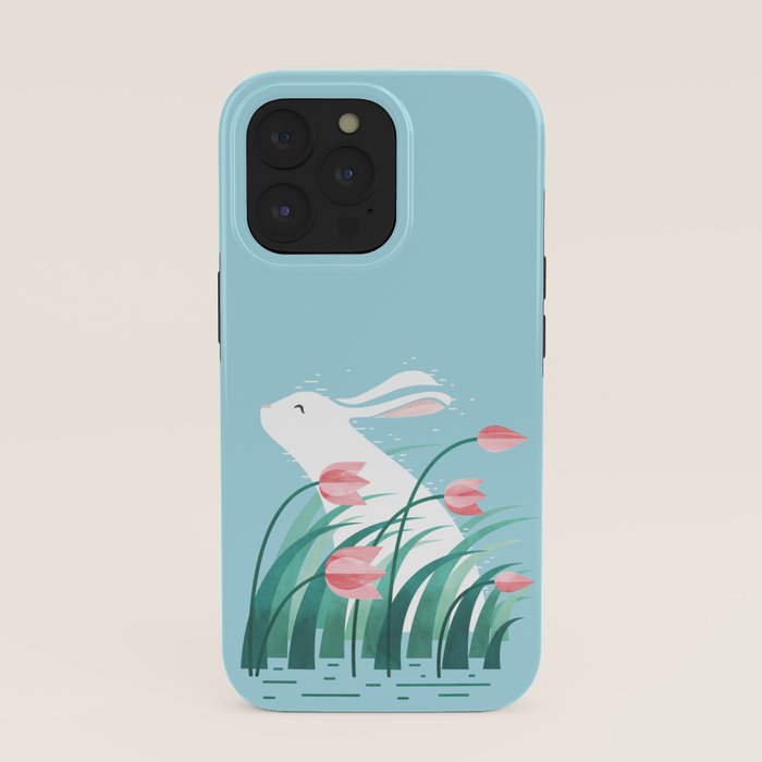 Rabbit Resting, Sky Blue Version iPhone Case Gallery Image 39