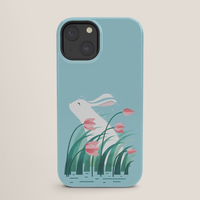 Rabbit Resting, Sky Blue Version iPhone Case Gallery Image 25
