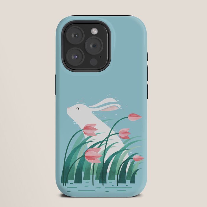 Rabbit Resting, Sky Blue Version iPhone Case Gallery Image 11