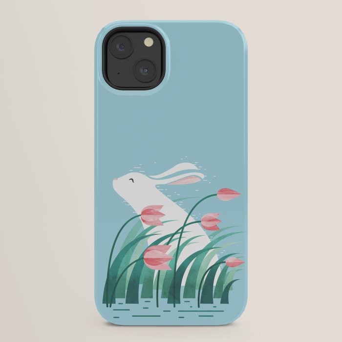 Rabbit Resting, Sky Blue Version iPhone Case Gallery Image 22