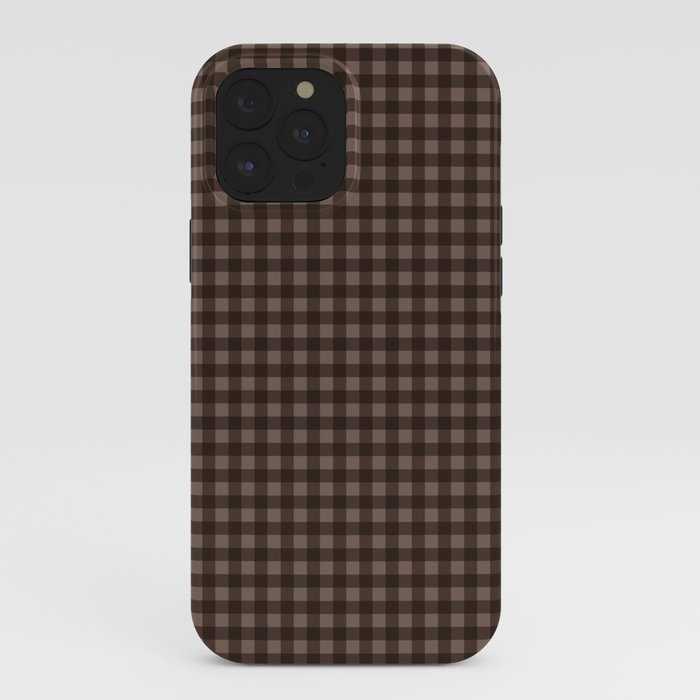 Gingham Plaid Pattern - Earthy Brown iPhone Case Gallery Image 40