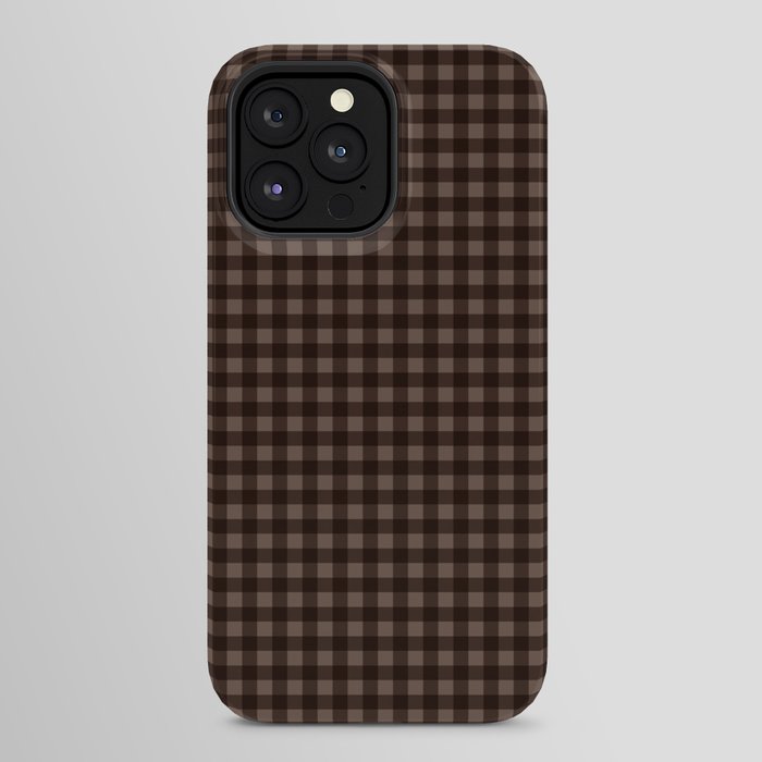 Gingham Plaid Pattern - Earthy Brown iPhone Case Gallery Image 24
