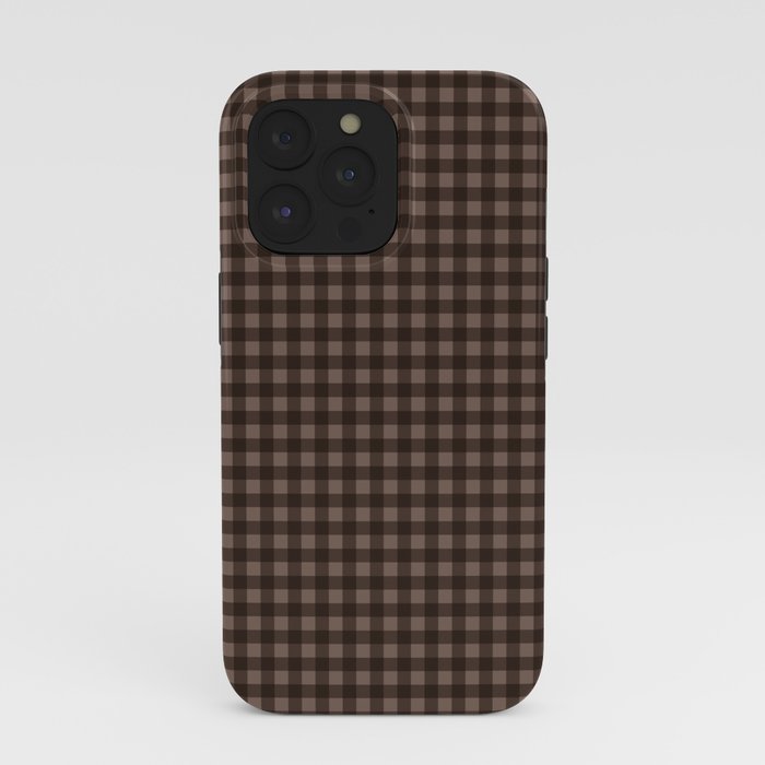 Gingham Plaid Pattern - Earthy Brown iPhone Case Gallery Image 39