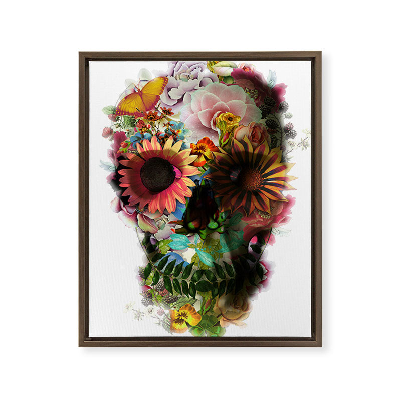 Skull 2 R Framed Canvas Print Gallery Image 13