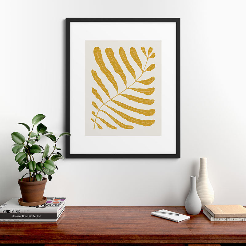 Yellow Plant Framed Art Print Gallery Image 48