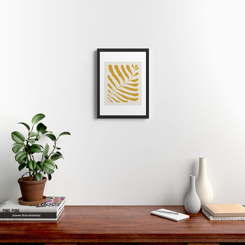 Yellow Plant Framed Art Print Gallery Image 4