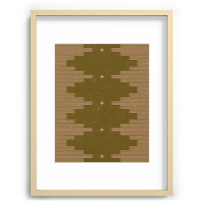 Southwestern Minimalist Retro Green & Pink Framed Art Print Gallery Image 99