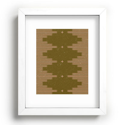Southwestern Minimalist Retro Green & Pink Framed Art Print Gallery Image 104