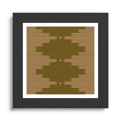 Southwestern Minimalist Retro Green & Pink Framed Art Print Gallery Image 46